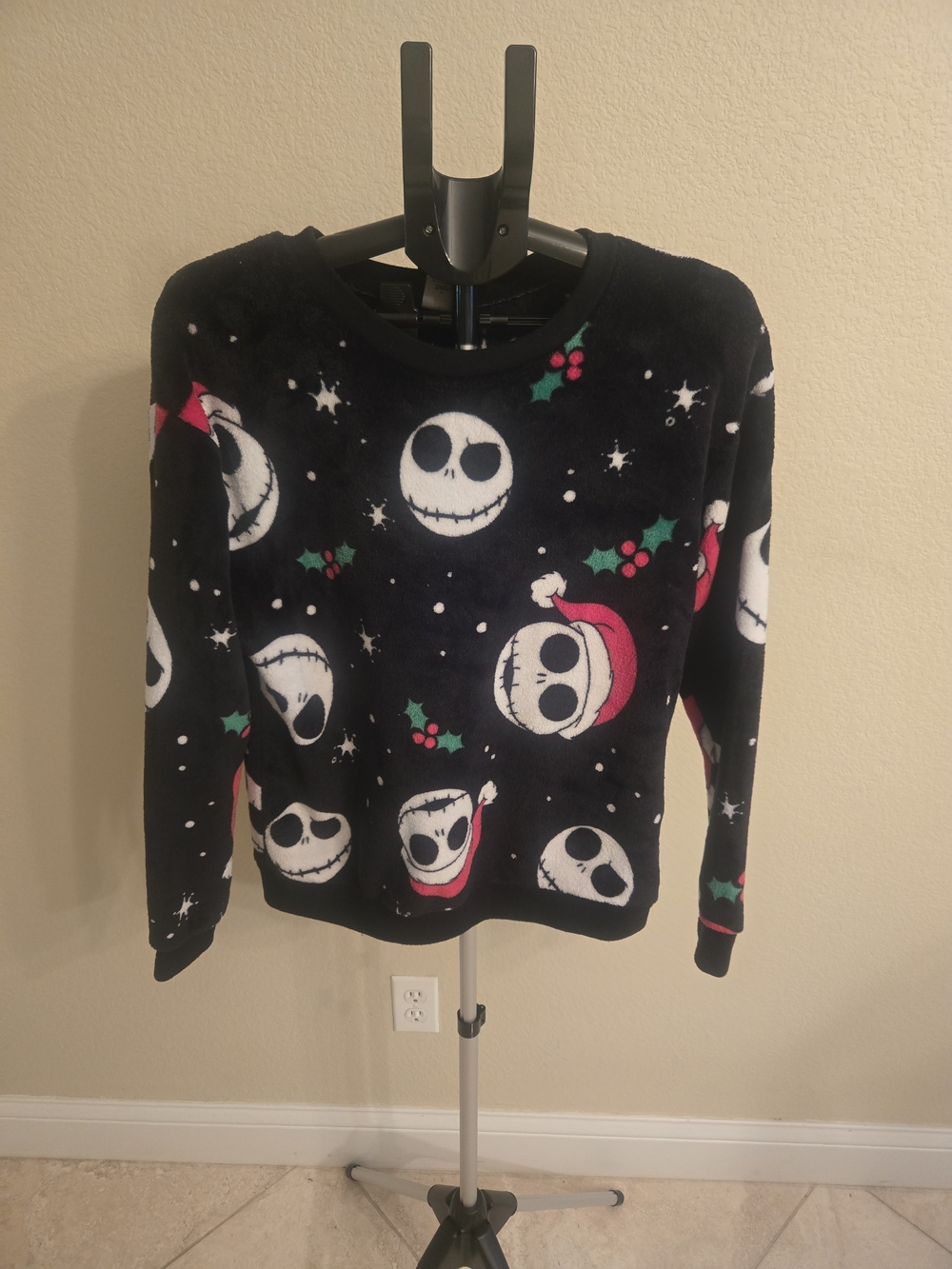 Black Holiday Jack Skellington Crewneck Sweater